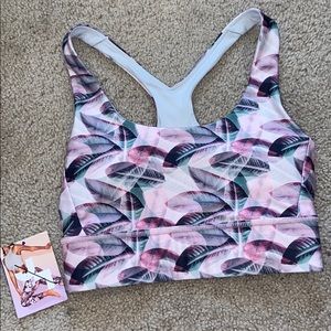 NWT Joy Lab Tropical Lead Padded Sports Bra XS